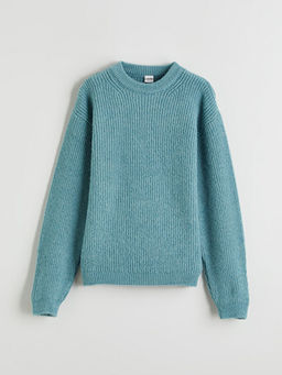 Bisiklet Yaka K?z ?ocuk Triko Kazak