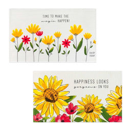 Полотенце кухонное Happiness looks, 35×60 см, набор 2 шт., хлопок 100%