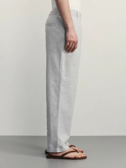 Брюки relax fit со льном / Zarina  фото 4