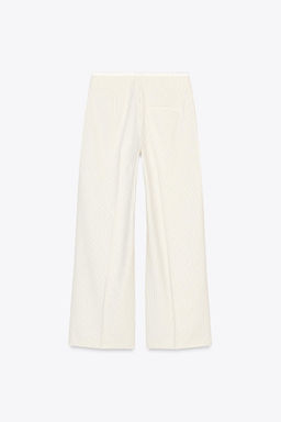 WIDE-LEG TROUSERS WITH DOUBLE WAISTBAND - Zara фото 9