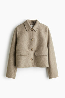 Chaqueta con cuello camisero