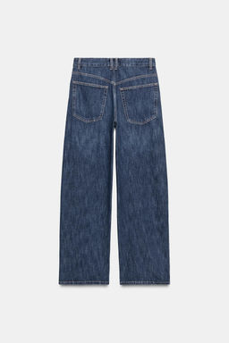 TRF BAGGY MID-WAIST BUTTON JEANS - Zara фото 9