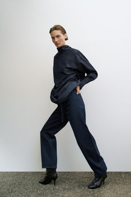 ZW COLLECTION SHIRT WITH TIE AND BUTTONS