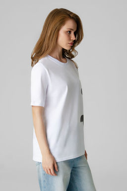 Арт. 31163 Футболка женская 44-50 (4 шт) Цвет:белый - Калинка фото 4