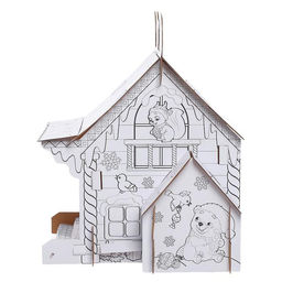 Домик раскраска В гостях у Дедушки Мороза - Zabiaka фото 4