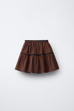 CHECK BERMUDA SKIRT - Zara фото 2