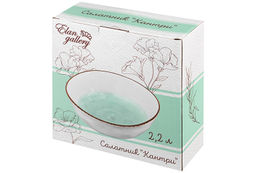 Салатник 23*23*9 см 2,2 л "Кантри" бирюзовый