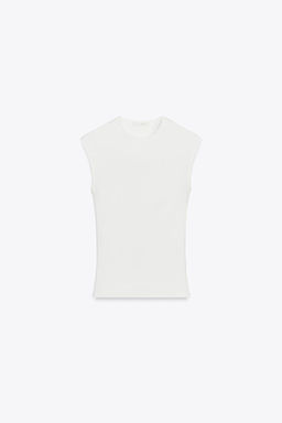 STRETCH RIB T-SHIRT - Zara фото 4