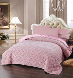 Покрывало Велюровое Н Сиреневый Евро 220x240