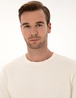 Ekru Regular Fit Sweatshirt