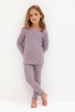 К 1618/морской туман,мини сердечки пижама для дев