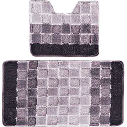 Комплект ковриков для в/к BANYOLIN SILVER из 2 шт 60х100/50х60см (серый)