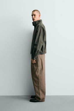 CAZADORA CROPPED FIT CREMALLERA / Khaki - Zara фото 4