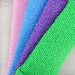 Цена за 2 шт. Мочалка для тела Доляна «Банная», длинная, 13×42 см, МИКС