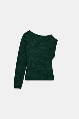 ASYMMETRIC TEXTURED KNIT JUMPER - Zara фото 4