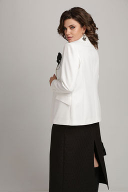 Костюм Aira Style 24-19 Молочный+черный