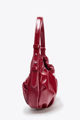 CRACKLED EFFECT GATHERED BAG - Zara фото 5