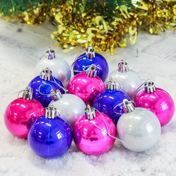 Ёлочные игрушки Жемчужный глянец, шары новогодние, d=5 см, набор 12 шт., МИКС - Зимнее волшебство фото 2