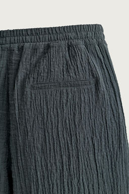 BERMUDA RELAXED FIT RELIEVE / Azul - Zara фото 10