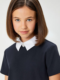 ACOOLA / Платье детское для девочек Dragee темно-синий  фото 6