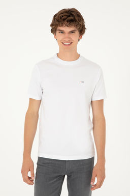 Erkek Beyaz Ti__rt - U.s. polo assn фото 3