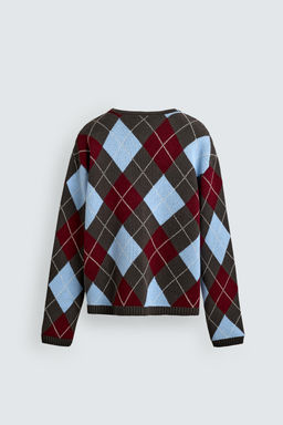 DIAMOND TEXTURED CARDIGAN - Zara фото 8