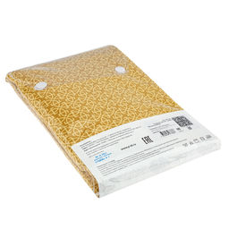 Простыня Евростандарт на резинке Созвездие, желтый 160х200см, свесы 27см, бязь Комфорт 121г/м2, хлопок 100%, упаковка классическая ПВХ 28х41см, Домашняя мода (Россия)  фото 3