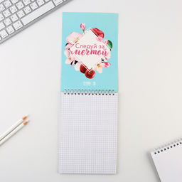 Блокнот А5 на гребне 40 л. Цветы - Artfox фото 3