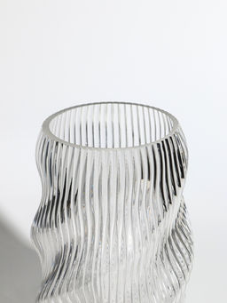 Ваза «Венди», 24.5×13×11 см, стекло, прозрачная