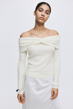 Jersey off-the-shoulder - H&m фото 10