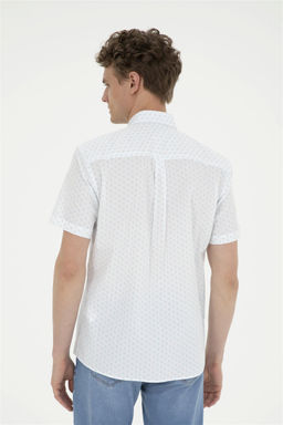 U. S. Polo Assn / Мужская мятная рубашка с коротким рукавом - U.s. polo assn фото 4