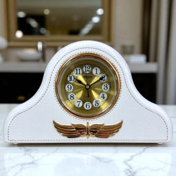 Настольные часы Mirron белые F707CB