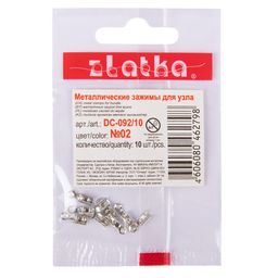 Zlatka Зажим для узла DC-092/10 4 х 2 х 2 мм 10 шт №01 под золото  фото 3