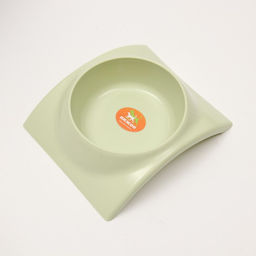 Миска пластиковая изогнутая 400 мл, 19,5 х 16,8 х 5 см, зелёная - Пижон фото 2