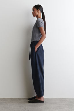 PANTAL?N TAPERED LEG DE ALGOD?N CON CORD?N - H&m фото 4