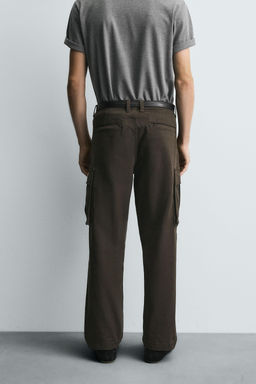 RELAXED FIT CARGO TROUSERS - Zara фото 3
