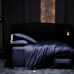 Комплект постельного белья Однотонный Сатин Премиум на резинке OCPR011 180*200*30;160*200*30;140*200*30 Дуэт Семейный 4 Наволочки