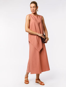 VILATTE / Юбка из плотного лиоцелла скроенная по косой  фото 4