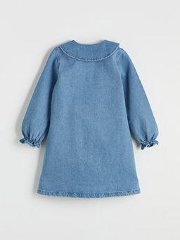 Bebe Yaka Nak??l? K?z ?ocuk Jean Elbise