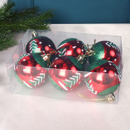 Елочные шары 6 штук 6 см / HX-068 /уп 120/ - Галеонтрейд фото 3