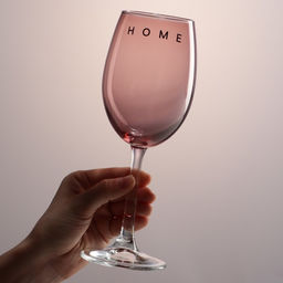 Бокал для вина Home, 360 мл, розовый
