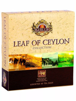 Коллекция Чайный остров Цейлон/ Ассорти 40 / (71757) зел./черн. саше/ (BASILUR)