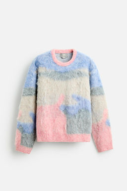 TEXTURED COLOUR BLOCK SWEATER - Zara фото 7