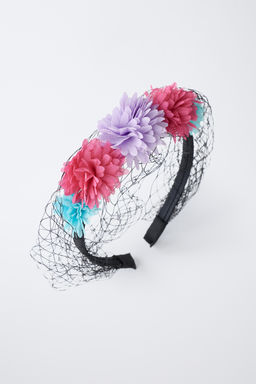 FLOWER AND MESH FANCY DRESS HEADBAND - Zara фото 4