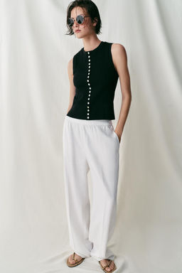 TOP BOTONES / Negro - Zara фото 2