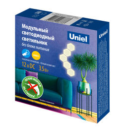 ULE-H77-3,5W/3000K/12V WHITE Cветильник светодиодный модульный. Сенсорный. Теплый белый свет(3000К). 72Лм. TM Uniel