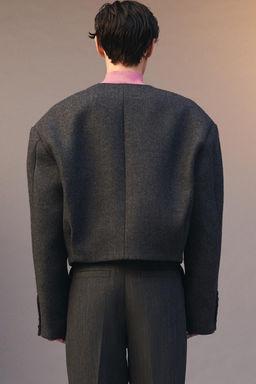 LIMITED EDITION CROPPED FIT BLAZER - Zara фото 3