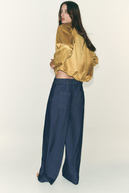 WIDE-LEG TROUSERS - Zara фото 4