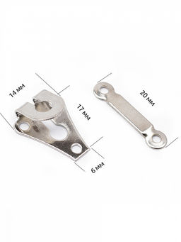 Брючные крючки в блистере TBY-TRH цв. никель в блистере 12шт