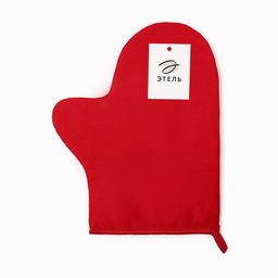 Варежка - прихватка «Этель» Red, 18×29 см, саржа, 100% хлопок, 250 г/м²